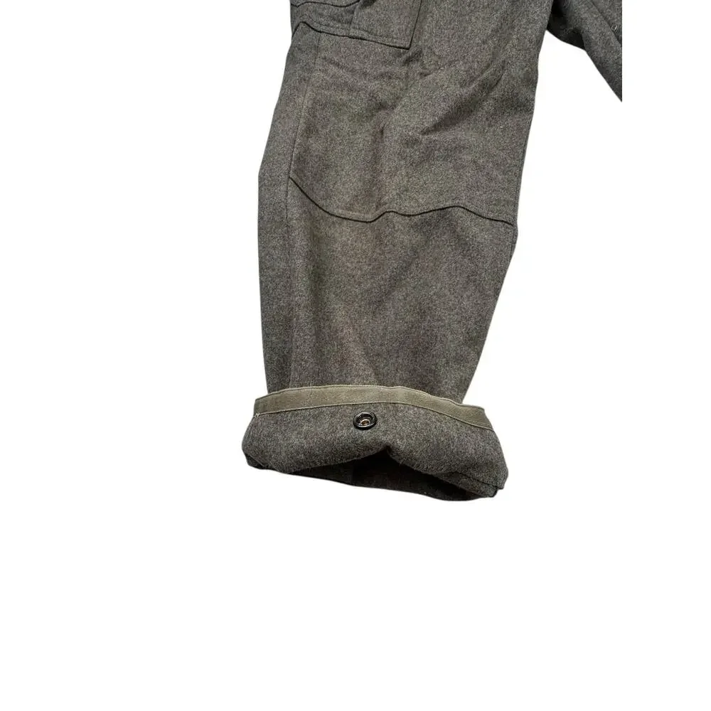 Vintage 1960s Rübezahl Bekleidung Military Wool Cargo Pocket Pants 32x29